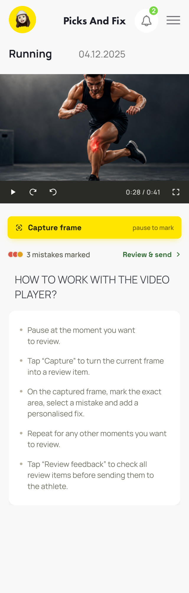 Review the clip